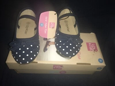 NUEVO Lily & Dan Zapatos para Niñas Pequeñas Talla 9 Ballet Pisos Mary Jane Zapatos con Arco con Caja Foto 1 de 3