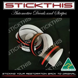 Decals Stripes Stickers - Holden Red/Black Pinstripe - VN Berlina and VN SVLE - Picture 1 of 3