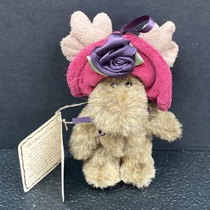 Boyds Bear 4” Mini MOOSEY Sombrero Alce Como Nuevo Con Etiquetas A+ Pascua Exclusivo de la BBC - Imagen 1 de 8