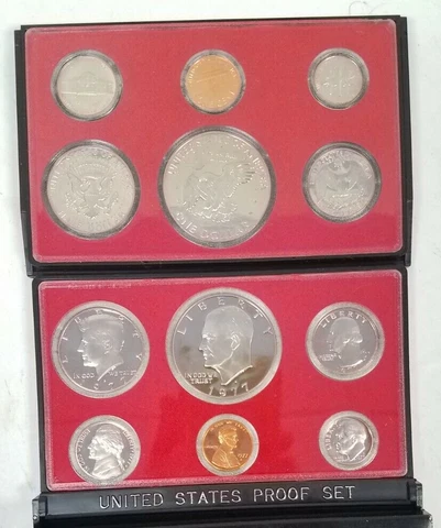 SS0677SXBCFP U.S. MINT 6 COIN YEAR 1977-S CAMEO PROOF SET MINT FRESH NO OGP BOX! Cover