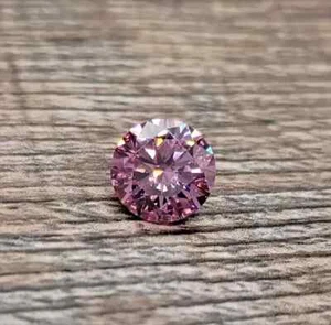 3 CT Natural Baby Pink Diamond Round Cut 9.50 mm VVS1 D Grade GDGL Certified D05 - Picture 1 of 4