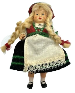 Muñeca Turista Niña Minerva Casco Alemania Años 1950/60 Articulado Cadera Hombro 4 1/2" - Imagen 1 de 3