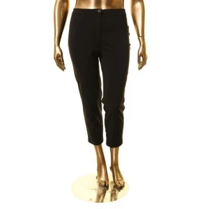 BADGLEY MISCHKA NEW Women's Solid Flat Front Tapered Casual Pants TEDO - Picture 1 of 6