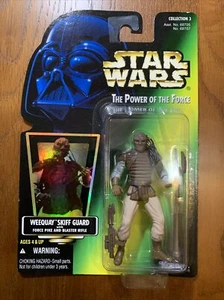 Star Wars POTF Power of the Force WEEQUAY SKIFF GUARD MOSC - Picture 1 of 6