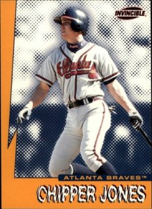 1999 Pacific Invincible Seismic Force insert #2 CHIPPER JONES Atlanta Braves MVP