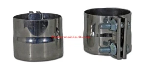 3.5" Stainless Steel Exhaust Band Clamp - Diesel / Race - ID to OD - Pair - Bild 1 von 1