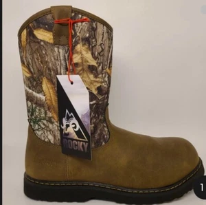Kids Size Us 12 M Lil ‘ Rompers Pull On Outdoor Camouflage Boots - Picture 1 of 7