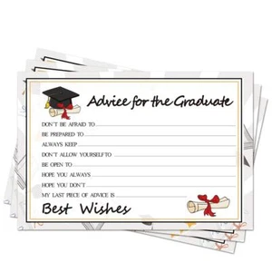 Graduation Wish Cards - 50PCs High School or College Graduation Advice Cards ... - Picture 1 of 7