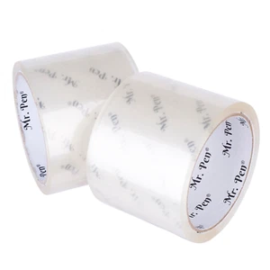 Mr. Pen- 3 Inch Packing Tape, 2 Pack, Wide Tape, 45 Yards, 1.9Mil, No Smell, 3 I - Picture 1 of 12