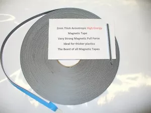 Magnetic Tape,12.7mm x 2mm Thick Strong High Energy Secondary Window Glazing Kit - Picture 1 of 8