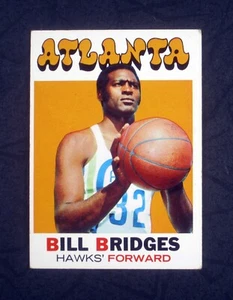 1971 TOPPS SET BREAK Bill Bridges #132 Atlanta Hawks G-VG - Picture 1 of 2