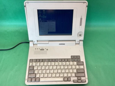 Compaq LTE Elite 4/40 CX Beige Windows 95 486 Laptop - POWERS ON - UNTESTED - Bild 1 von 4