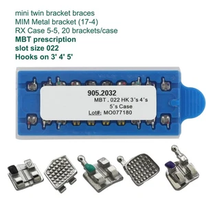 10 Kits de Brackets de Ortodoncia Soporte Dental Metal MIM Mini MBT 022 345 Ganchos OC - Imagen 1 de 11
