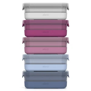 Plastic 3.7 Cup Meal Prep Set 10 Pc, 5 Pack Set - BPA Free Plastic Food Stora... - Picture 1 of 5