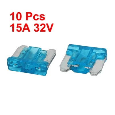 Auto Car Caravan Truck SUV Boat ATC Blade Fuses Blue 15A 32V 10 Pcs - Image 1 of 3