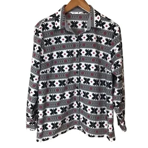 Riders by Lee Long Sleeve Button Up Fleece Shacket Shirt XL - Picture 1 of 9