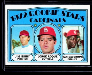 1972 Topps Rookie Stars J Bibby J Roque S Guzman Cardinals #316 SET BREAK - Picture 1 of 2