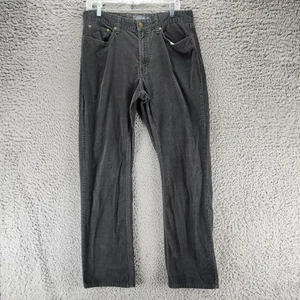 Pantalones de mezclilla Eddie Bauer para hombre 33x32 gris pana tiro medio recto Gorpcorp *EXCELENTE ESTADO* - Imagen 1 de 14