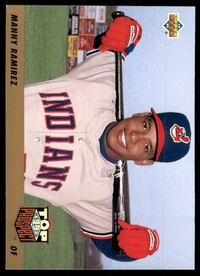 1993 Upper Deck Gold Hologram Manny Ramirez RC Cleveland Indians #433 - Image 1 of 2