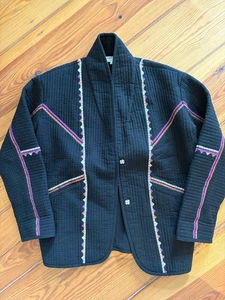 ba&sh Paris wattierte Jacke Steppjacke Blazer Gr. 2 bash schwarz - Bild 1 von 7