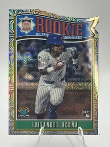 2025 Bowman Chrome Mega Box Luisangel Acuna ROY-4 Rookie of the Year - Picture 1 of 2