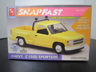 AMT ERTL SNAP FAST CHEVY C-1500 SPORTSIDE ESCALA 1/32 NUEVO SELLADO SIN USAR, EN CAJA Foto 1 de 4