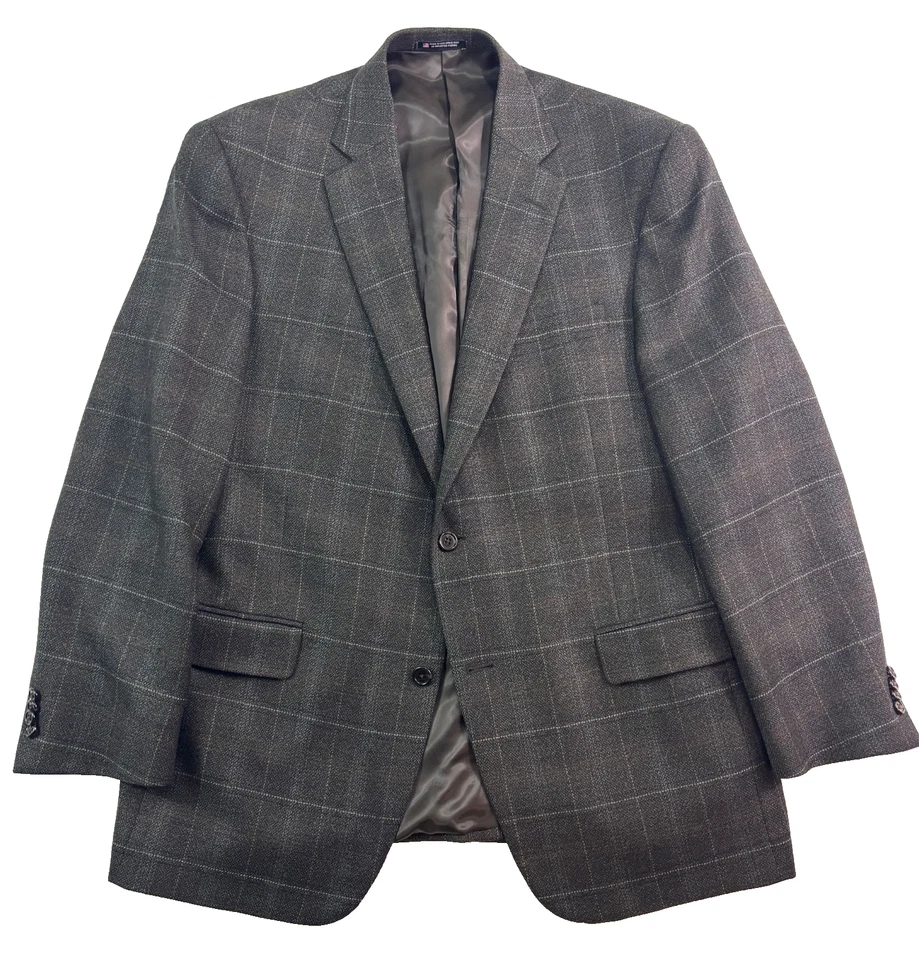 Hart Schaffner Marx 44R Verde Ventana Cuadros Blazer Chaqueta Traje Deportivo Abrigo EE. UU. Foto 1 de 4