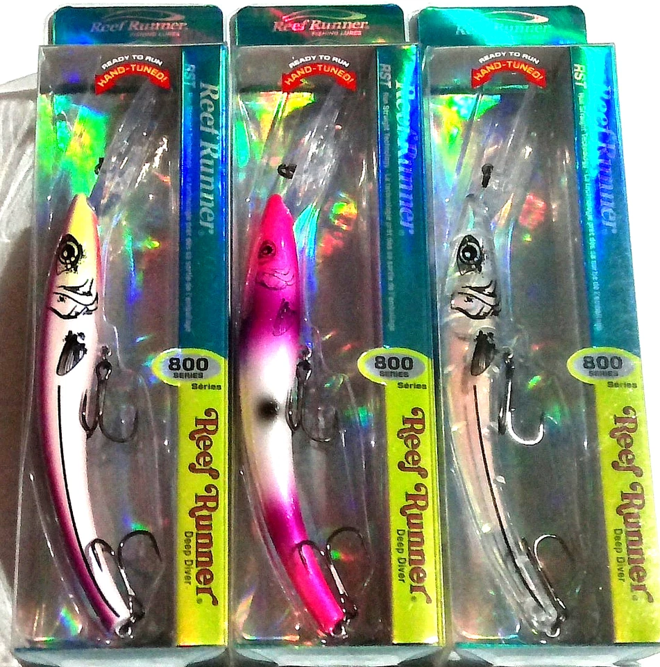 Crankbaits Reef Runner serie 800 Deep Diver (lote de 3 grandes colores) Foto 1 de 1