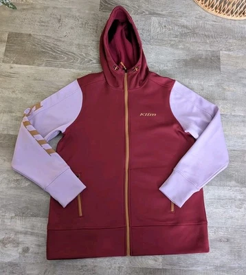 Sudadera con capucha Klim Visita cremallera completa para mujer Cabernet - atraco lavanda talla M en muy buen estado Foto 1 de 4