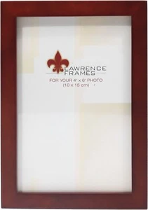 Lawrence 4x6 Wood Frame Walnut (Same Shipping Any Qty) - Picture 1 of 3