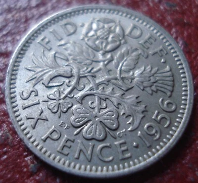 1956 BRITISH SIX PENCE IN EF-AU CONDITION - Image 1 of 2
