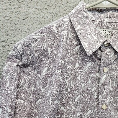 Camisa de cachemira Threads & Heirs mediana multicolor a cuadros manga larga con botones Foto 1 de 4