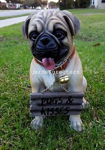 PUG STATUE FIGURINE PUG STATUE - Picture 1 of 4