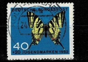 GERMANY 1962 BUTTERFLES USED - Picture 1 of 1