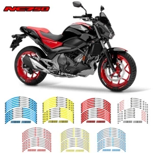 RIM "17 STRIPES WHEEL DECALS TAPE STICKERS FOR HONDA NC750 NC 750 NC750S NC750X - Picture 1 of 16
