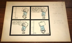 REG SMYTHE ORIGINAL SIGNED PEN & INK ANDY CAPP DAILY MIRROR STRIP CARTOON 1963 2 - Picture 1 of 7