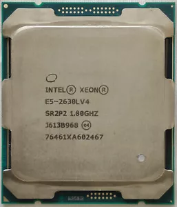 Intel Xeon E5-2630L v4 CPU processor SR2P2 10 core 1.8GHz LGA 2011-3 14 nm 55W - Picture 1 of 3