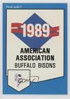 1989 ProCards Minor League Team Sets Checklist Buffalo Bisons Checklist #1661