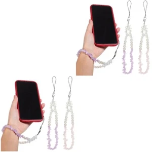 2 szt. Łańcuszek na telefon komórkowy Crystalphone -Łańcuch telefoniczny Telefon-Charm-Crystal - Zdjęcie 1 z 12