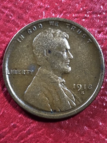 Decent 1918-S Wheat Cent Fine Please Check Out Our Inventory Combined Shipping Cover