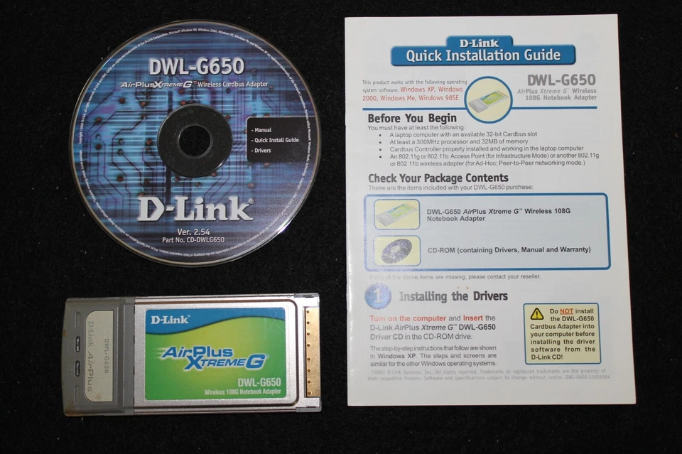 D-Link DWL-G650 AirPlus XtremeG Notebook Adapter - Image 1 of 1