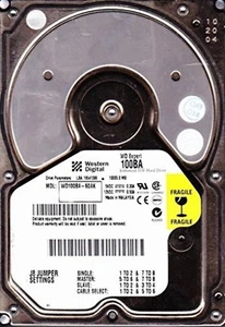 10 GB Ide Western Digital WD100BA-60AK P-Ata 7200RPM 2MB HDD 3.5 " Hard Drive - Picture 1 of 1