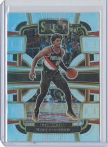 2023-24 Panini Select - Concourse Scoot Henderson #77 Silver Prizm RC - Picture 1 of 2