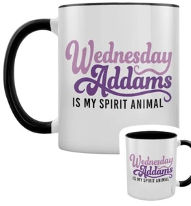 Wednesday Addams Is My Spirit Animal Mug Set of 2, Gothic, Psychopath, Sadistic - Picture 1 of 3