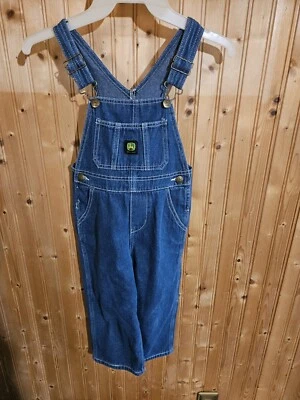 Mono Denim 4T John Deere Farmer Etiqueta Azul Unisex Pkts Botones Usado en Excelente Condición B4☆ Foto 1 de 4