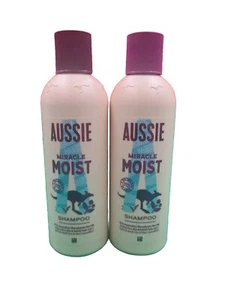 2x Aussie MIRACLE MOIST Shampoo 250ml Each, with Macadamia Nut Oil, for dry hair - Picture 1 of 3