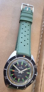 PREMIRA DIVER MANUAL from 70' tounno' plaque' vintage 38mm !!! - Foto 1 di 6