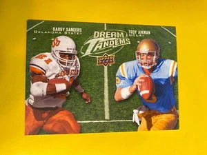 63227 2011 Upper Deck Dream Tandems #DT16 Barry Sanders Troy Aikman - Bild 1 von 3