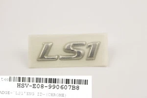 GENUINE HSV 'LS1' CHROME Bootlid Badge for VT VX R8 Clubsport Maloo Senator Gran - Picture 1 of 2