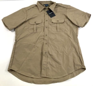 NWT 2XL PROPPER MENS REG F5301 TACTICAL SHORT SLEEVE DRESS SHIRT F5301 KHAKI - Picture 1 of 2